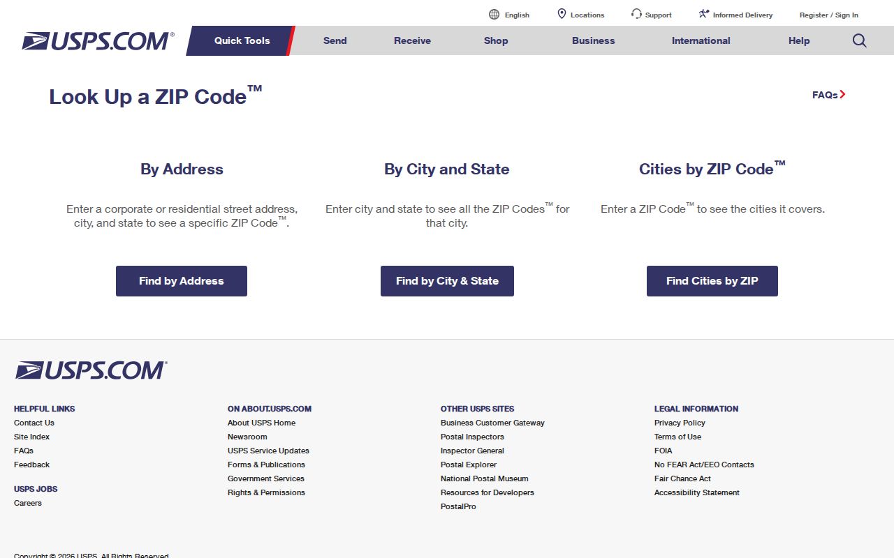 Hilton Head Island residents directory postal verification through USPS ZIP Code Lookup